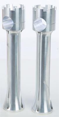 Rooke Customs - Rooke Customs 1-1/8in. Wide Base Risers - 8in. - Raw - R-HR2258-A