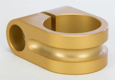 Rooke Customs - Rooke Customs 1in. Milled Mirror Mount - Gold - R-MM100-M6