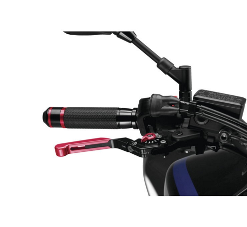 PUIG - PUIG 3.0 Extendable Folding Brake Lever - Black/Red - 14RNR