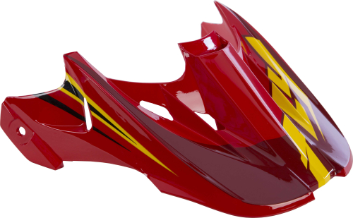Fly Racing - Fly Racing Visor for Kinetic Fullspeed Helmets - Red/Black/Yellow - 73-4772