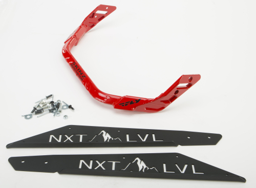 Skinz Protective Gear - Skinz Protective Gear Rear Aluminum Bumper - Black/Red - NXPRB225-FBK/RD