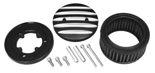 West-Eagle Motorcycle Products - West-Eagle Motorcycle Products Bossley Air Cleaner - Chrome Fins - BSL022B