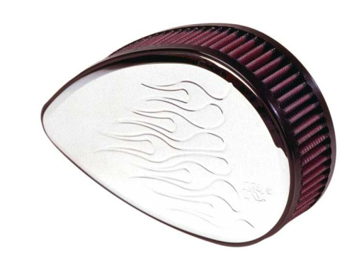 K&N Engineering - K&N Engineering RK Series Billet Air Filter Assembly - Flame Teardrop - RK-3924
