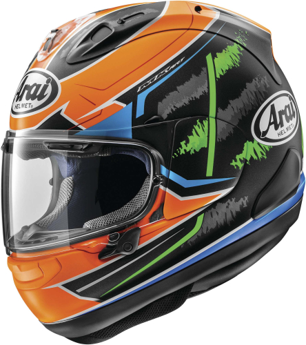 Arai Helmets - Arai Helmets Corsair-X Van Der Mark Helmet - 685311170262 - Black/Orange - Large