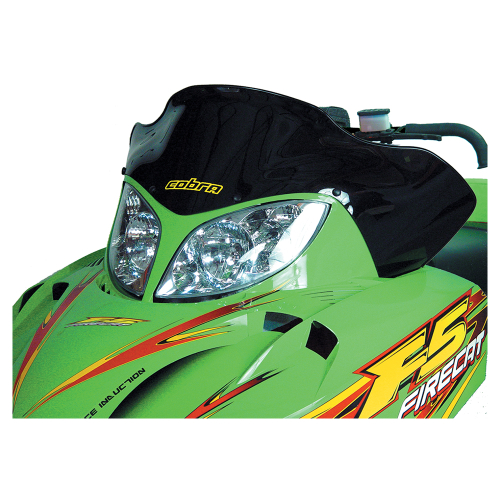 Powermadd - Powermadd Cobra Windshield - 14.25in. - Black - 12421