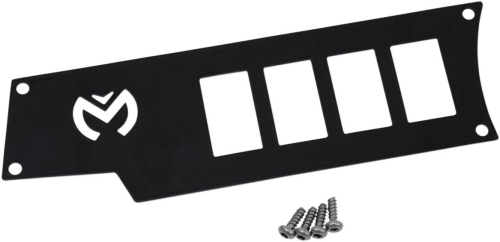 Moose Utility - Moose Utility Small 4 Switch Dash Plate - Left - Black - 2578.0521-1693