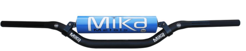 Mika Metals - Mika Metals 7/8in. Handlebar - Pit Bike High Bend - Blue Pad - MK-78-PBH-BLUE