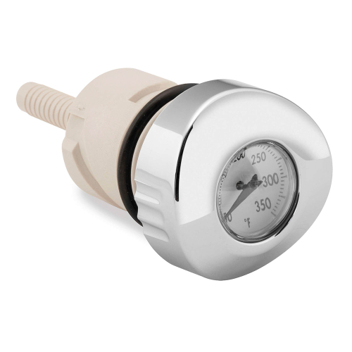 Bikers Choice - Bikers Choice Oil Tank Dipstick and Temperature Gauge - White Face - 488793