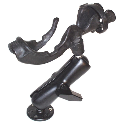 RAM Mounts - RAM Mounts 2000 Fishing Rod Holder with Double Socket Arm and Flat Surface Base - RAM-117