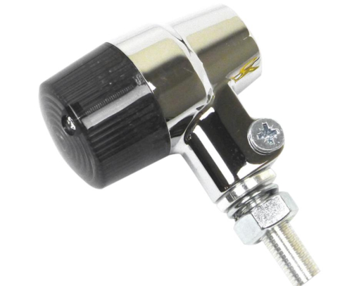 K&S Technologies - K&S Technologies Chrome Aluminum Marker LED Lights - Round #3 with Smoke Lens - Two Wire - 26-8604