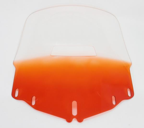 Memphis Shades - Memphis Shades Gold Wing Windshield with Vent Hole - Standard - Gradient Burnt Orange - MEP4877