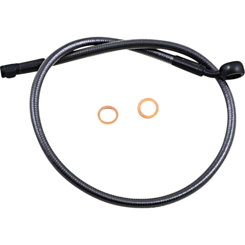 Magnum - Magnum Black Pearl Designer Series ABS Front Upper Brake Line Kit - 12mm. 35deg. Banjo - 36in. - AS478136