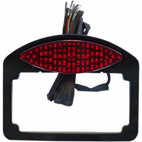 Russ Wernimont Designs - Russ Wernimont Designs LED Taillight/Turn Signal/License Plate Kit - 5 1/2in H x 7in W - Black - RWD-50179