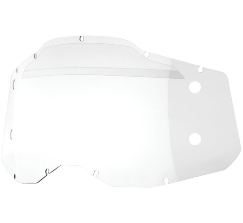 100% - 100% Replacement Forecast 2 Lens for Racecraft 2/Accuri 2/Stratus 2 Goggles - Clear - 59099-00001