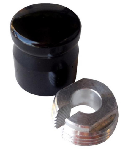 Pro-One Performance - Pro-One Performance Choke Knob Covers - Smooth - Black Anodized - 200210B