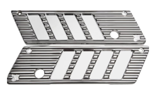 Misfit Industries - Misfit Industries Ambush Series Saddlebag Latch Cover - Chrome - ASSLCC2013