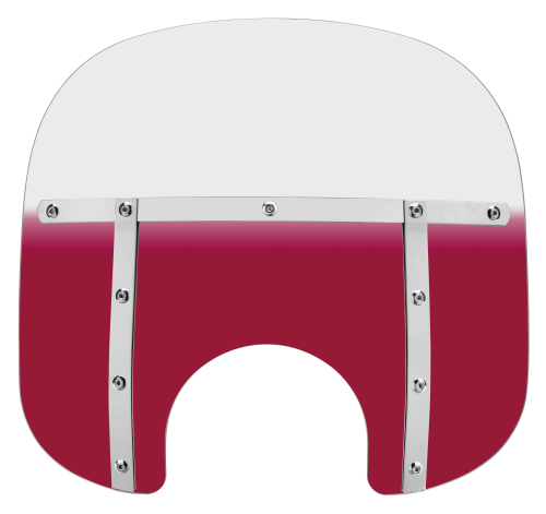 Memphis Shades - Memphis Shades Memphis Fats Windshield (7in. Cutout) - 13in. - Gradient Ruby - MEM3112