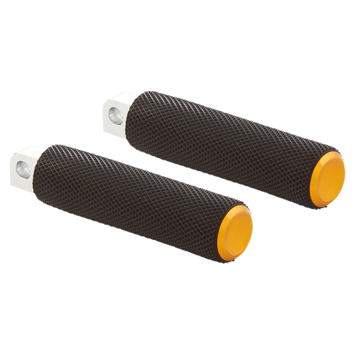 Arlen Ness - Arlen Ness Fusion Passenger Footpegs - Knurled - Gold - 07-953