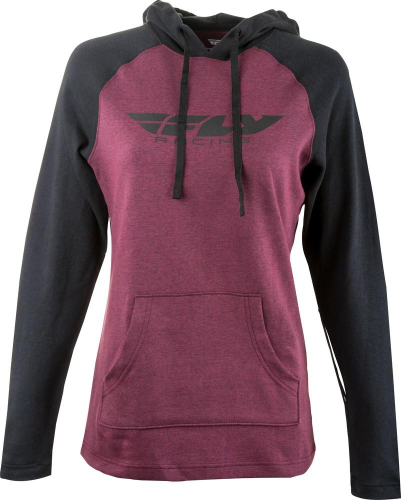 Fly Racing - Fly Racing Lightweight Womens Hoodie - 358-0127L - Burgundy/Black - Large