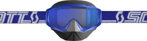 Scott USA - Scott USA Hustle X Snowcross Goggles - 268196-1006030 - Blue/White / Sky Blue Lens - OSFM