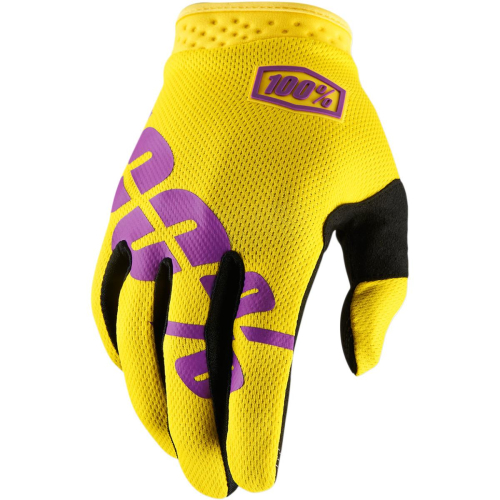 100% - 100% I-Track Gloves - 10002-115-13 - Yellow - X-Large