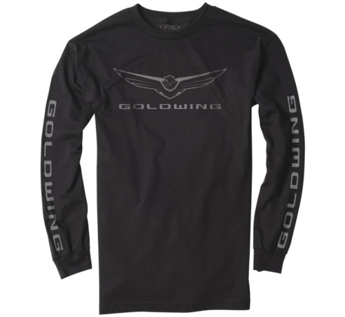 Factory Effex - Factory Effex Gold Wing Icon Long Sleeve Tee - 25-87838 - Black - 2XL