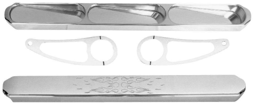 ModQuad - ModQuad Billet 3-Panel Rear View Mirror with 3in. Mount - 2in. - Polished - CA-MIR