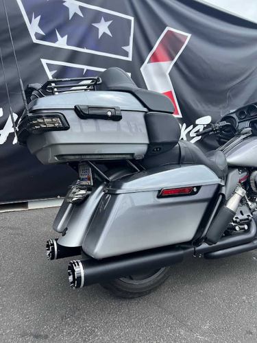 Khrome Werks - Khrome Werks 4.50in. HP-Plus Slip-On - Black with Black Tracer Tip Billet End Caps - 202835