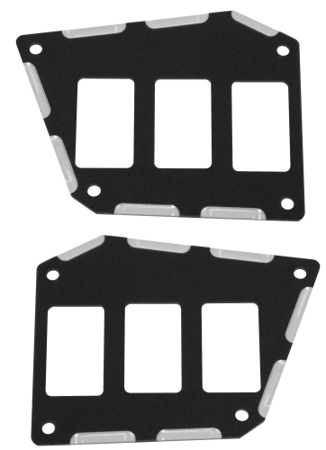 ModQuad - ModQuad 6 Slot Switch Plate - Black - RZR-SP-D-BLK
