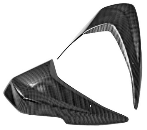 Maier Mfg - Maier Mfg Add On Front Fender - Black Carbon Fiber - 14711-30