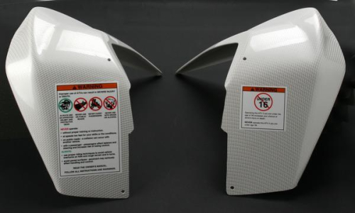 Maier Mfg - Maier Mfg Add On Front Fender - White Carbon Fiber - 14711-31