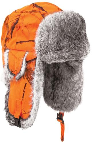 Yukon Tracks - Yukon Tracks Original Alaskan Fur Hat - HG818 - Realtree AP Blaze - Lg-XL