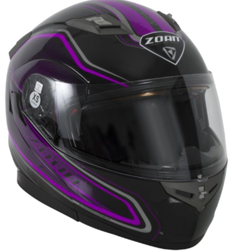 Zoan - Zoan Flux 4.1 Commander Graphics Snow Helmet with Double Lens Shield - 137-173SN - Pink - X-Small