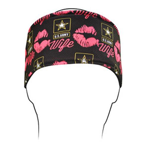 Zan Headgear - Zan Headgear Flydanna Headband - HB706 - U.S. Army Wife Kisses - OSFM