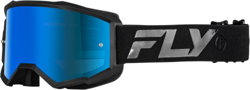 Fly Racing - Fly Racing Zone Youth Goggles - 37-51525Y - Black/Black/Sky Blue Mirror/Smoke Lens - OSFM