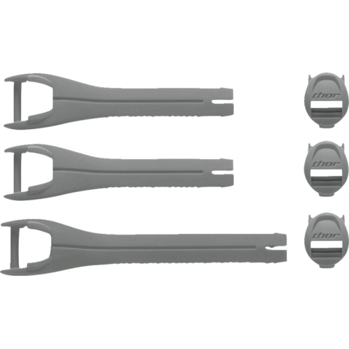 Thor - Thor Strap Kit for Blitz XR Youth Boots - Gray - 3430-1047
