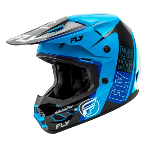 Fly Racing - Fly Racing Kinetic Rally Helmet - A0030570MD - Blue/Black/White - Medium