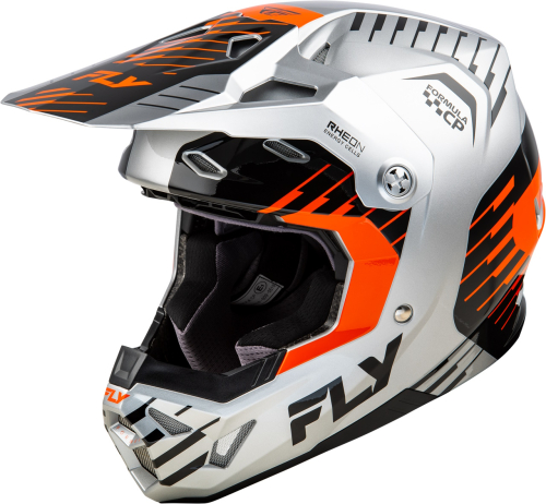 Fly Racing - Fly Racing Formula Cp Slice Helmet - 73-0053L - Gray/Orange/Black - Large