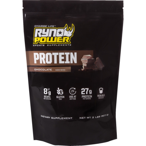 Ryno Power - Ryno Power Protein Powder - Chocolate Flavor - 2lb. - PPC4657