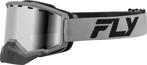 Fly Racing - Fly Racing Focus Snow Goggles - FLB-24F2 - Gray/Silver Mirror/Smoke Lens - OSFM