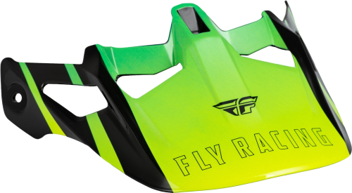 Fly Racing - Fly Racing Visor for Werx-R Helmets - Hi-Vis/Teal Carbon - 73-92843
