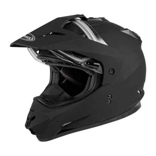 G-Max - G-Max GM-11S Solid Snow Helmet with Electric Shield - A41100075 - Matte Black - Medium