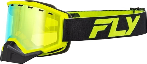 Fly Racing - Fly Racing Focus Snow Goggles - FLB-24F8 - Black/Yellow/Gold Mirror Yellow Lens - OSFM