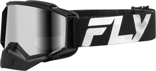 Fly Racing - Fly Racing Zone Elite Snow Goggles - FLB-24ZP1 - Black/Silver/Silver Mirror Polarized Smoke Lens - OSFM