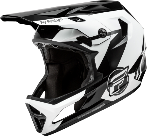 Fly Racing - Fly Racing Rayce Helmet - 73-3609X - Black/White/Gray - X-Large