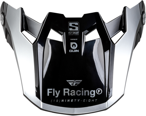Fly Racing - Fly Racing Visor for Formula S Legacy Helmets - Blue Carbon/Silver - Youth Lg/Adult Sm - 73-4458