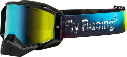 Fly Racing - Fly Racing Zone Elite Legacy Snow Goggles - FLB-24ZP4 - Fuschia/Elec-Blue/Magenta/Teal/Mirror/Smoke Lens - OSFM