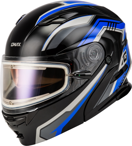 G-Max - G-Max MD-01S Transistor Helmet with Electric Shield - M40139434 - Blue/Black - Small