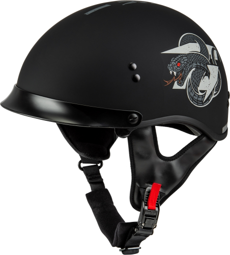 G-Max - G-Max HH-65 Dark1 Helmet with Peak - H96512507 - Matte Black/Gray - X-Large