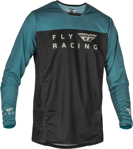 Fly Racing - Fly Racing Radium Jersey - 376-051X - Black/Evergreen/Sand - X-Large